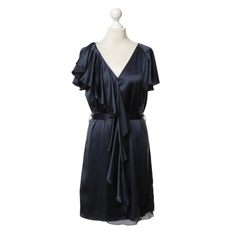 Hugo Boss Silk dress in Midnight Blue