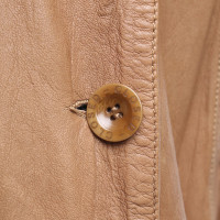 Closed Leather coat in ocher