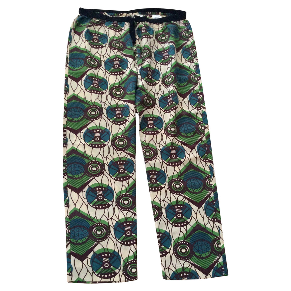Marni For H&M Silk trousers with pattern
