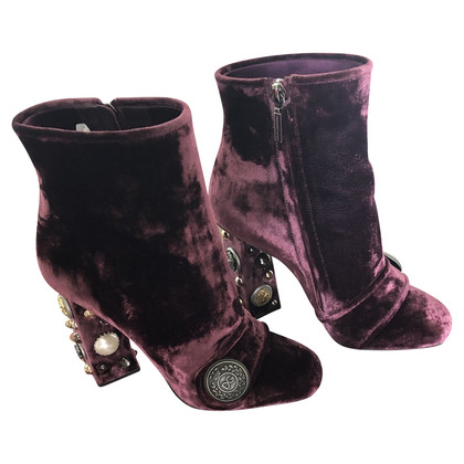 Dolce & Gabbana Ankle boots in Bordeaux