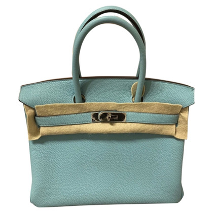 Hermès Birkin Bag 30 Leather in Turquoise