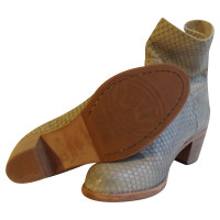 Shabbies Amsterdam Ankle boots with reptile optics