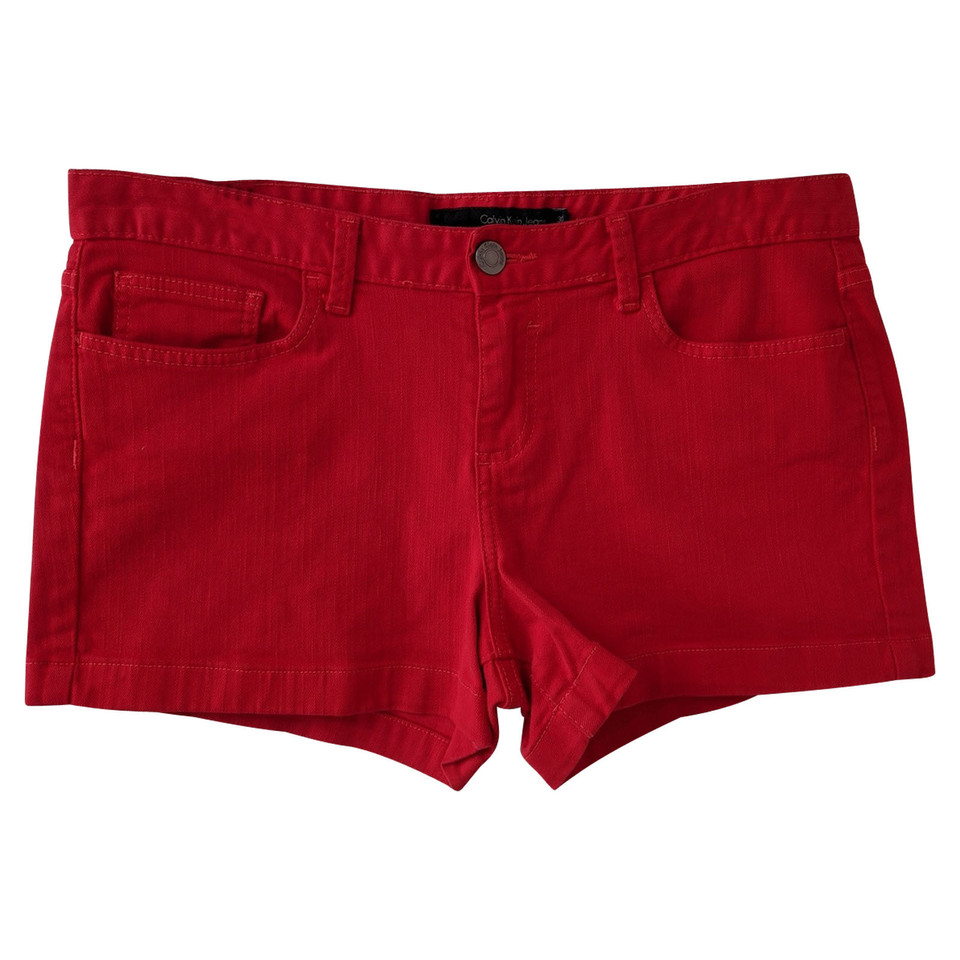 Calvin Klein Shorts Cotton in Red