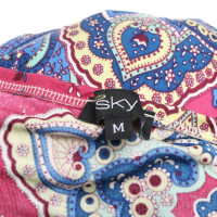 Sky Dress with paisley pattern
