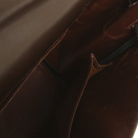 Hermès Kelly Bag 28 Leer in Bruin
