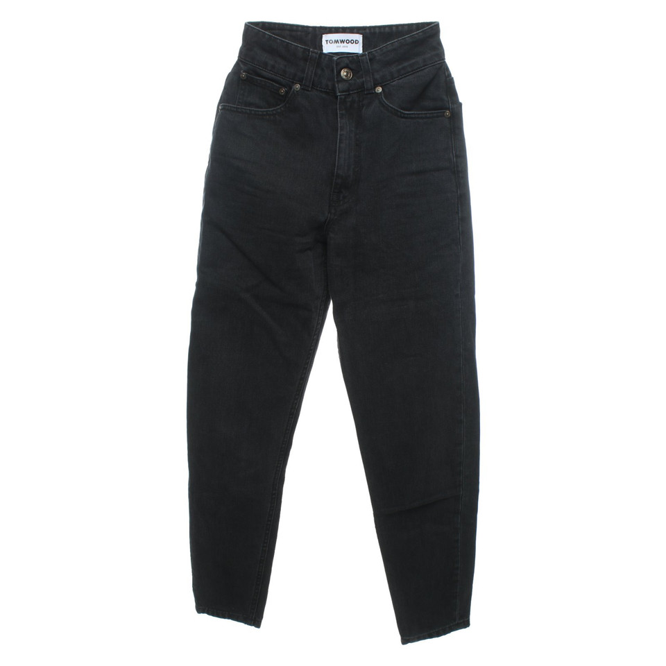 Tom Wood Jeans aus Baumwolle in Schwarz