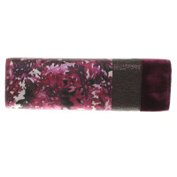 Talbot Runhof clutch with a floral pattern