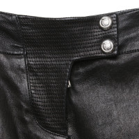 Balmain trousers leather in black