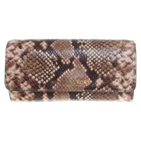 Michael Kors clutch with reptile embossing