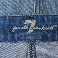 7 For All Mankind Jupe en jean en bleu