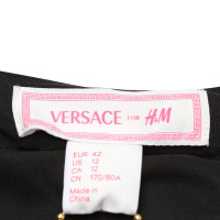 Versace For H&M Zijden rok met bergkristal patronen