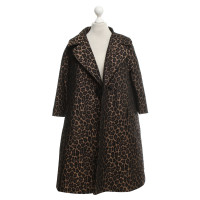 Erika Cavallini Coat with leopard print