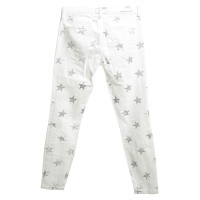 Current Elliott Jeans in het wit Star Print