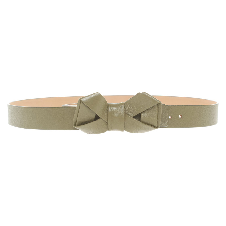 Red (V) Belt Leather in Khaki