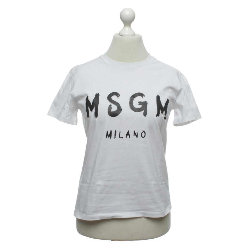 Msgm Capispalla in Cotone in Bianco