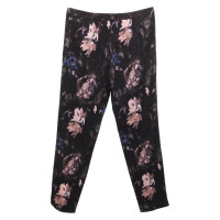 Msgm trousers with a floral pattern
