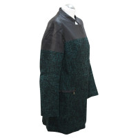 Karen Millen Jacke/Mantel aus Baumwolle in Grün