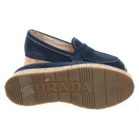 Prada Plateau slippers in dark blue