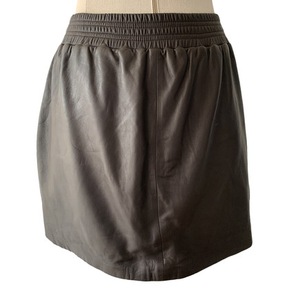 Arma Skirt Leather in Brown