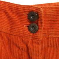 Max Mara Cord Trousers in Orange