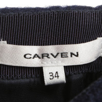 Carven High Waist Shorts in Blue