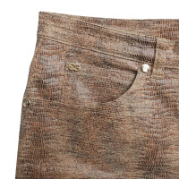 Escada trousers with reptile embossing
