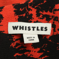 Whistles Top in Rood / zwart