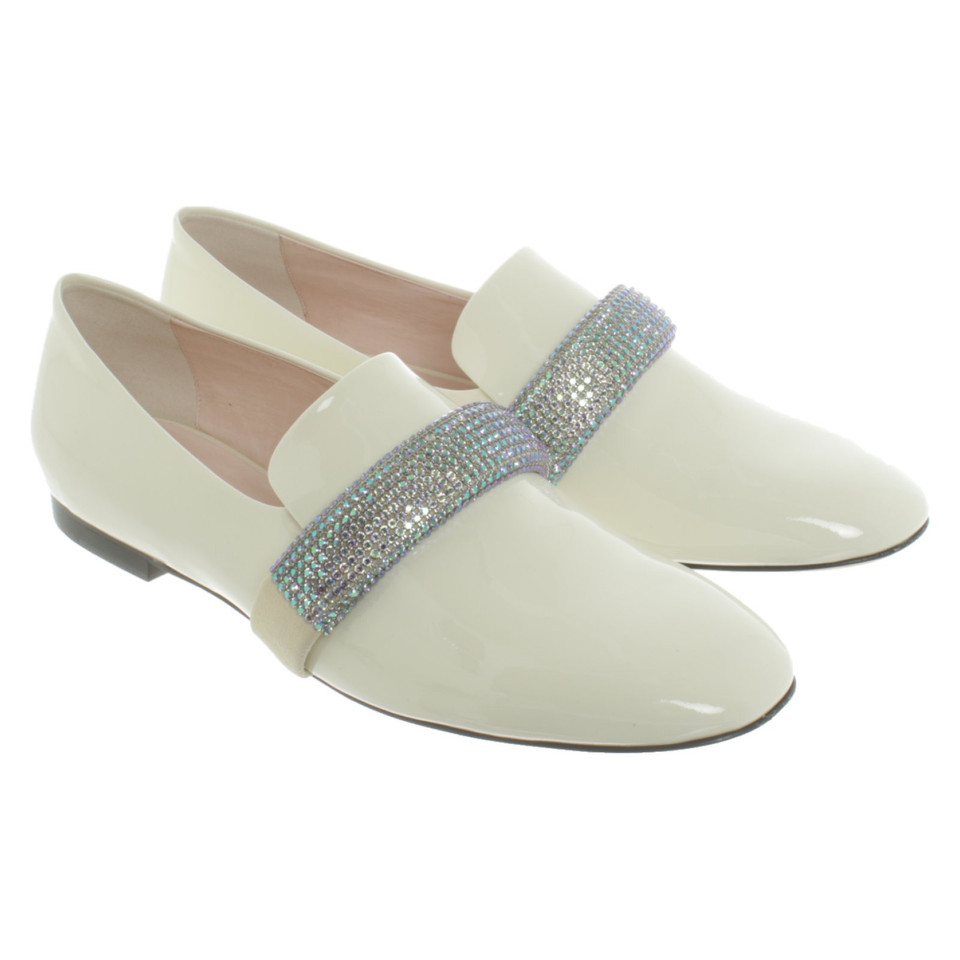 Christopher Kane Slippers/Ballerinas Patent leather in White