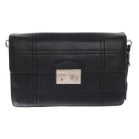 Prada Push-Lock Bag en Cuir en Noir