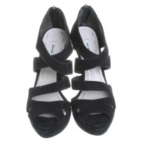 Miu Miu Suede sandals in black