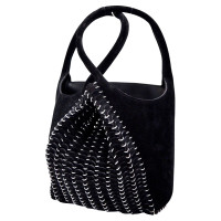 Paco Rabanne Handtasche aus Wildleder in Schwarz