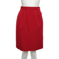 Yves Saint Laurent Skirt in Red