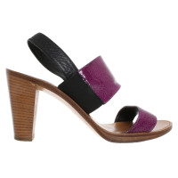 Marc Cain Purple and black summer heels