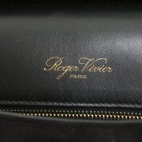 Roger Vivier Handtasche aus Lack- und Wildleder