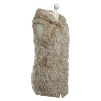 Pinko Fur vest with hood
