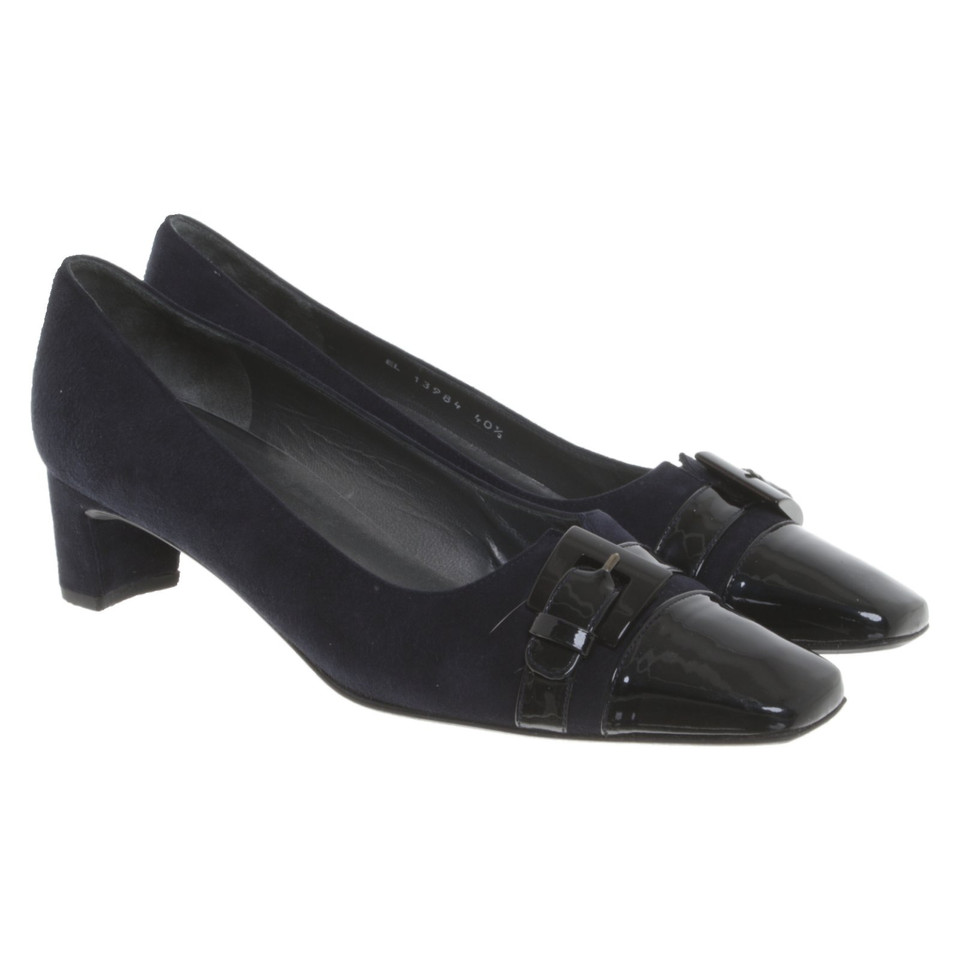 Stuart Weitzman pumps in blauw / zwart