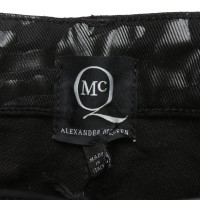 Alexander McQueen Jeans in Cotone in Nero