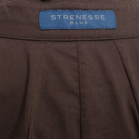 Strenesse Blue Overhemd blouse in donkerbruin