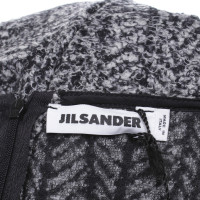 Jil Sander Jurk in zwart / Off-White