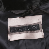 Liu Jo Fluwelen jas in zwart
