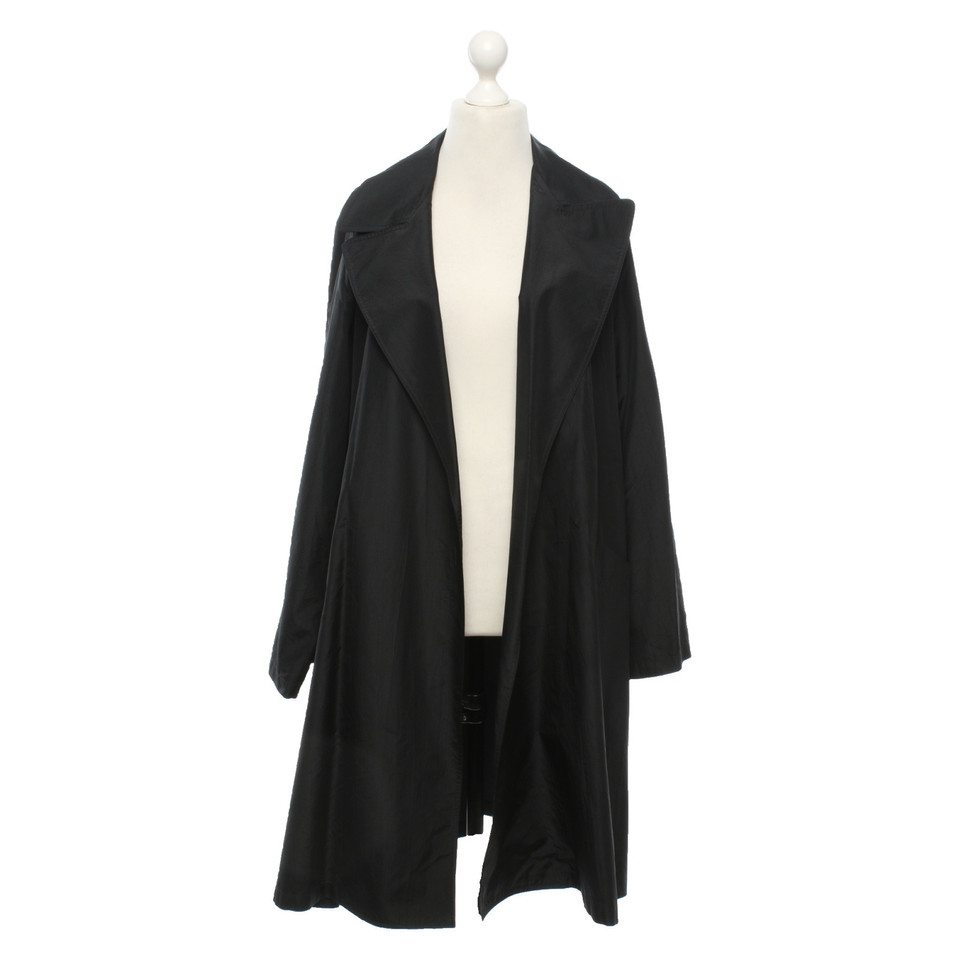 Donna Karan Jacket/Coat Silk in Black
