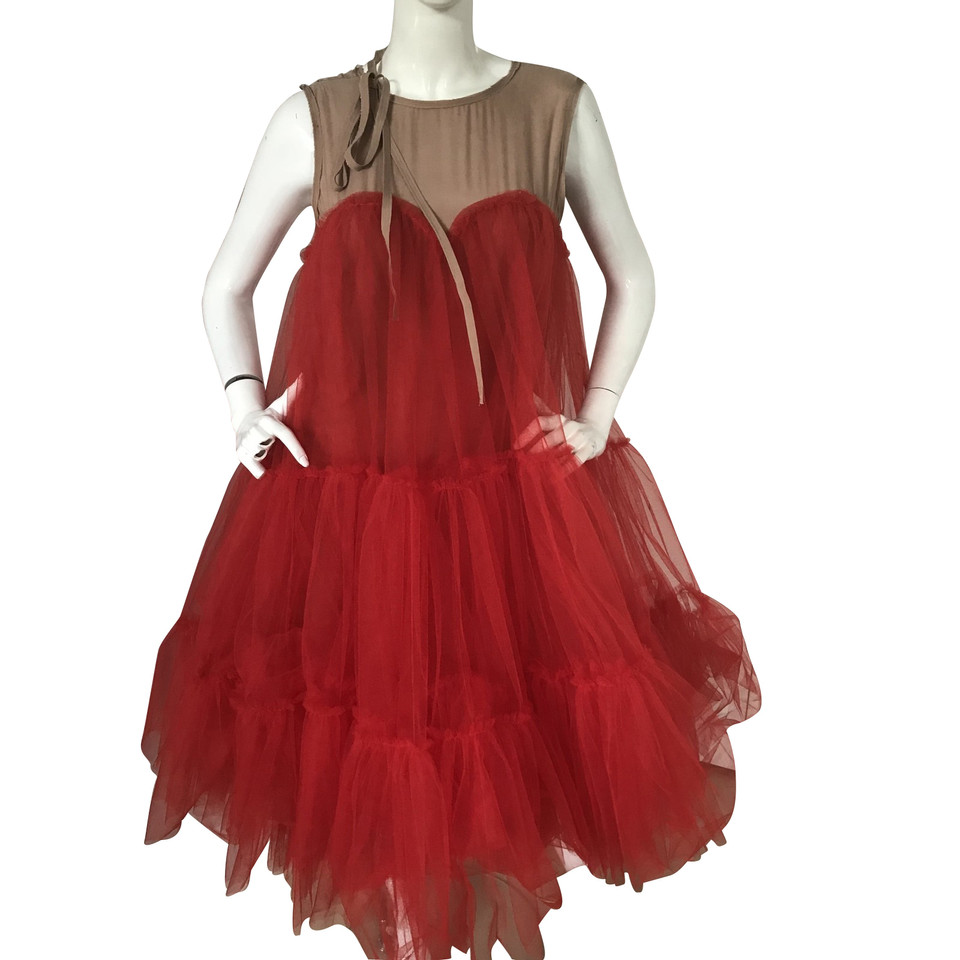 Lanvin For H&M Vestito in Seta in Rosso