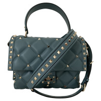 Valentino Garavani Handtasche aus Leder in Petrol