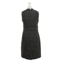 Michael Kors Bouclé robe en noir et blanc