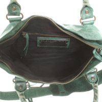 Balenciaga City Bag aus Leder in Grün