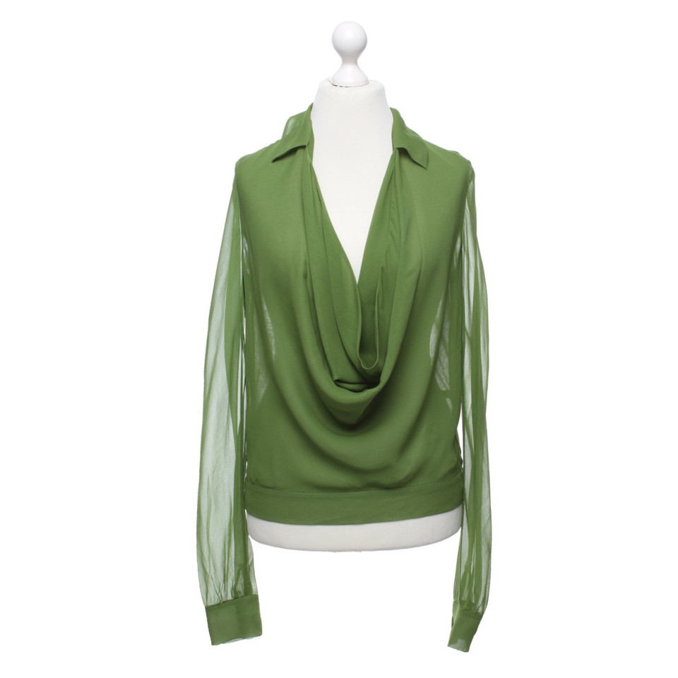 Donna Karan Top Silk in Green