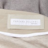 Fabiana Filippi top in white / grey