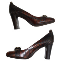 Coccinelle pumps in crocodile leather look