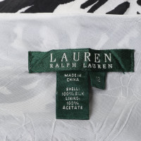Ralph Lauren Seidenrock in Schwarz/Weiß