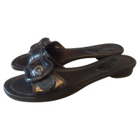 Fendi Sandalen Lakleer in Zwart